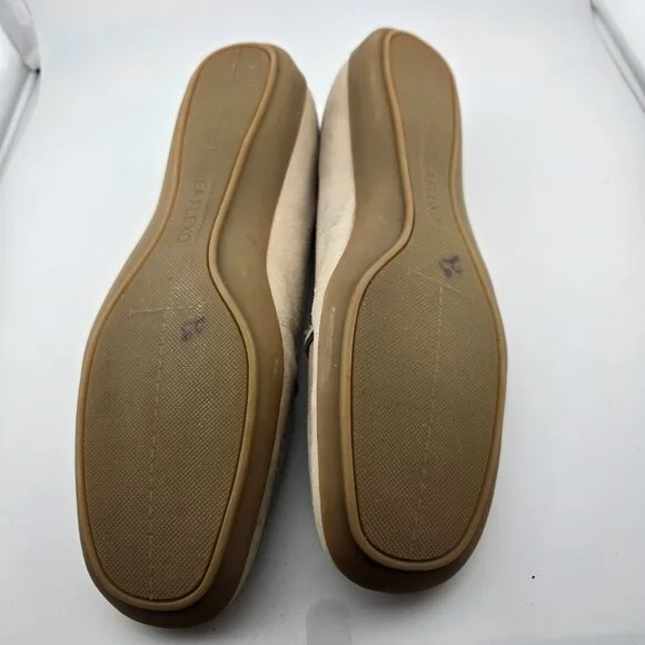 Enzo Angiolini Beige Suede Loafers | Women’s Moccasin Flats | Slip-On with Bow - Picture 10 of 10